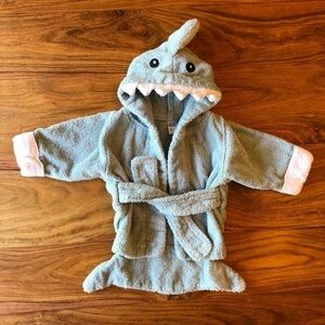 Baby Aspen Blue Shark Bathrobe 🦈